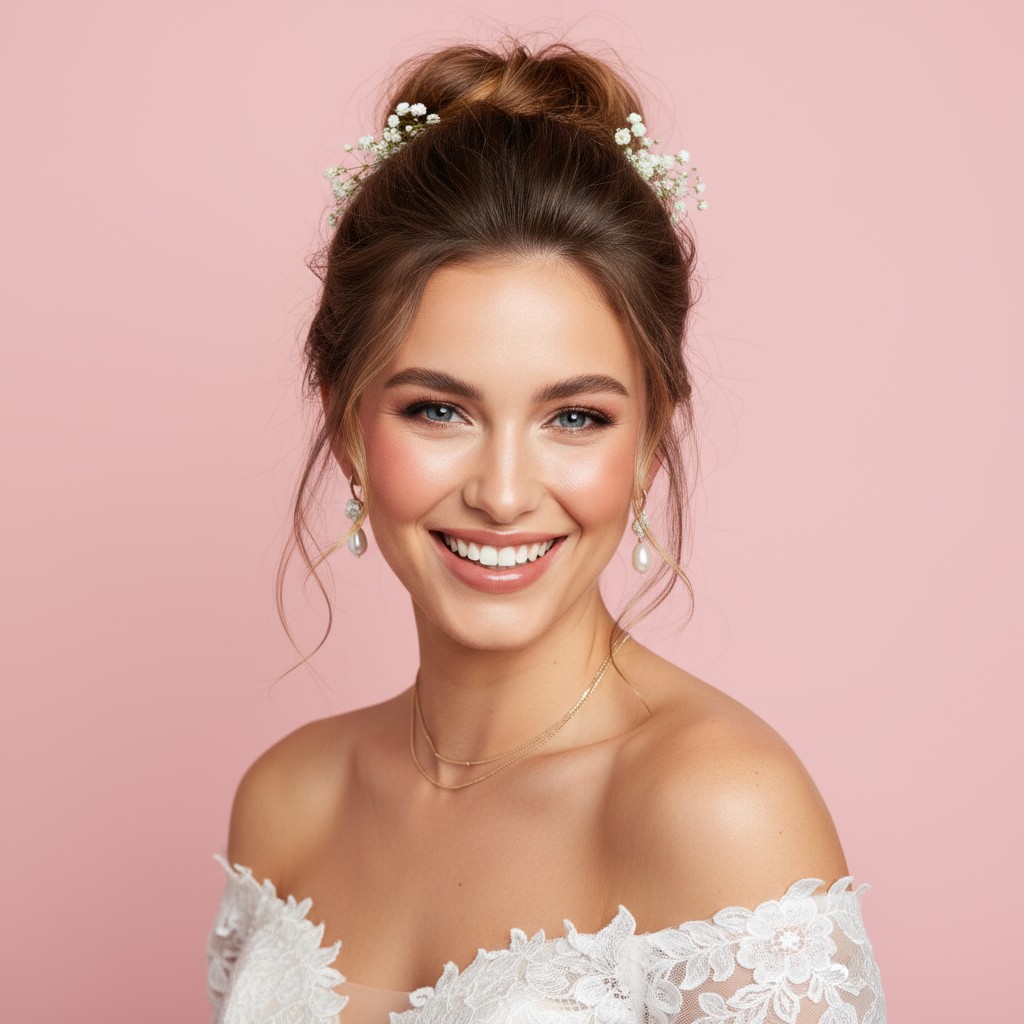 Loose Messy Bun Wedding Ideas